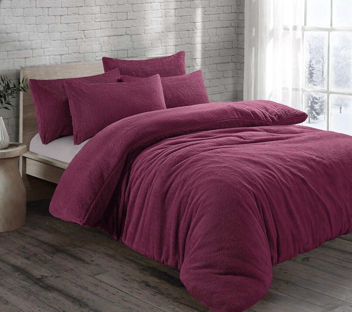 Purple Teddy Fleece Bedding