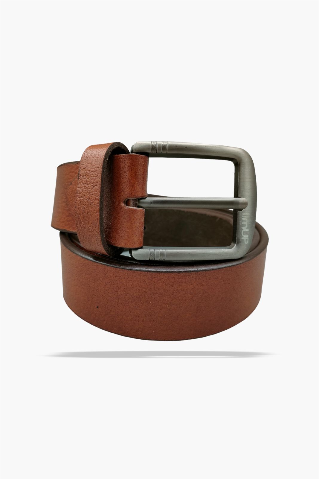 brown leather belt